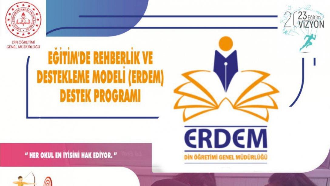 Türkiye geneli İmam Hatip Liseleri ve İmam Hatip Ortaokulları arasında düzenlen ERDEM destek 2021 programı proje başvuru sonuçları açıklandı
